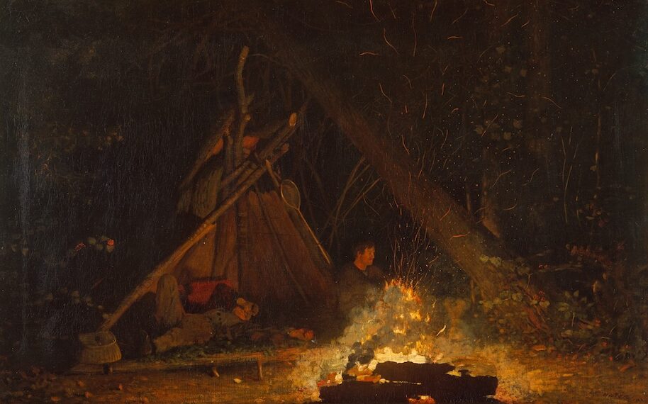 "The Campfire" by Winslow Homer, 1880. In the collection of the Metropolitan Museum of Art, New York City.